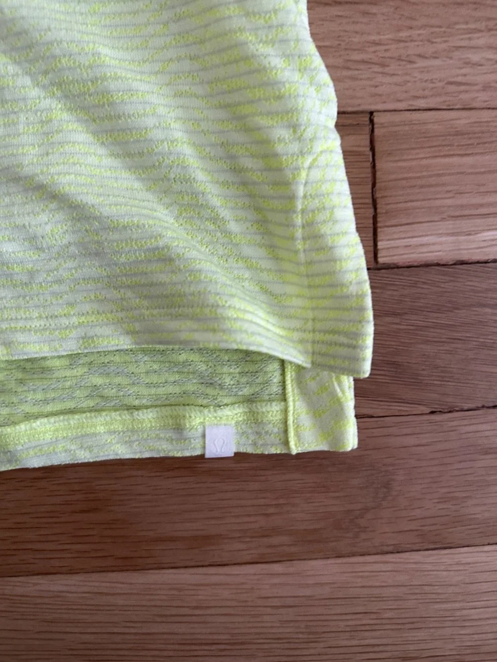 Lululemon yellow green workout tank top